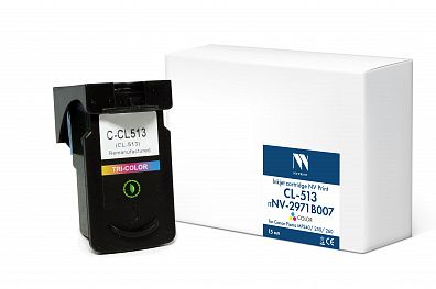 Струйный картридж NVP CL-513 (NV-2971B007) Color для Canon Pixma MP240/250/260 (15 мл) совместимый
