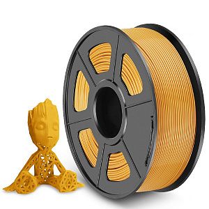 Филамент NVPRINT PLA+  Gold для 3D печати диаметр 1.75мм  длина 330 метров  масса 1 кг