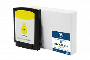 Струйный картридж NVP 11 (NV-C4838A) Yellow для HP BIJ 1000/1100/1200/2200 (28мл) совместимый