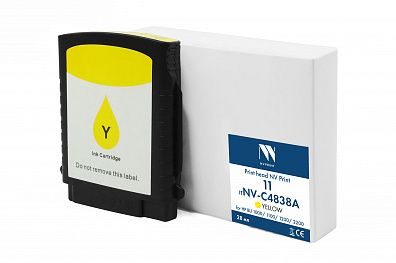 Струйный картридж NVP 11 (NV-C4838A) Yellow для HP BIJ 1000/1100/1200/2200 (28мл) совместимый