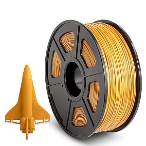 Филамент NVPRINT ABS Gold для 3D печати диаметр 1.75мм  длина 330 метров  масса 1 кг