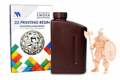 Фотополимерная смола NVPRINT Plant Based Resin Beige для 3D печати 1 кг (бут)