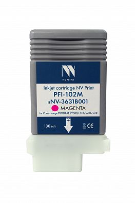 Струйный картридж NV Print PFI-102M (NV-0897B001) Magenta для Canon ImagePROGRAF iPF500/510/600/610 (130 мл) совместимый