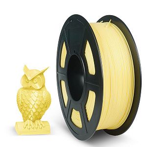 Филамент NVPRINT PLA+ Lemon yellow для 3D печати диаметр 1.75мм  длина 330 метров  масса 1 кг