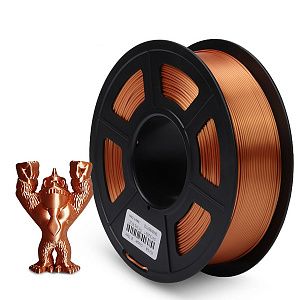 Филамент NVPRINT Silk PLA+Copper для 3D печати диаметр 1.75мм  длина 330 метров  масса 1 кг