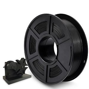 Филамент NVPRINT PLA+ Black для 3D печати диаметр 1.75мм  длина 330 метров  масса 1 кг