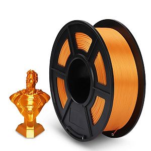 Филамент NVPRINT Silk PLA+ Orange для 3D печати диаметр 1.75мм  длина 330 метров  масса 1 кг