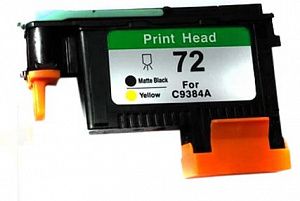 Печатающая головка NVP 72 (NV-C9384A-RE) Matte Black and Yellow для HP Designjet T610/T770/T790 (восстановленная, совместимая)