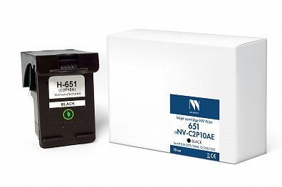 Струйный картридж NVP 651 (NV-C2P10AE) Black для HP DJA 5575/5645, OJ 252/202 (18 мл) совместимый